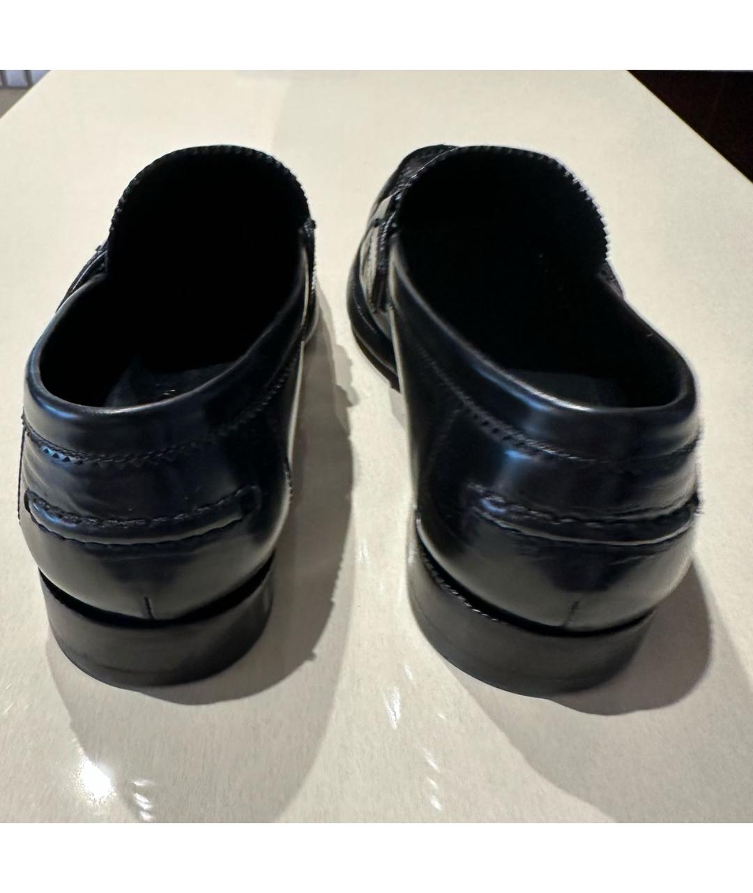 LOUIS VUITTON Черные кожаные туфли, фото 4