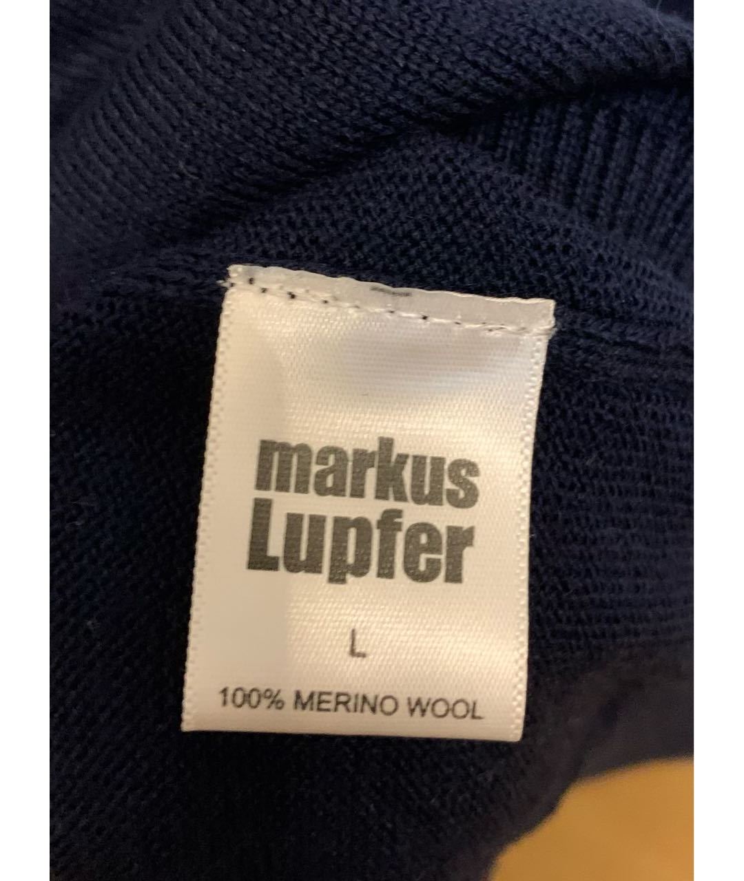 MARKUS LUPFER Синий шерстяной джемпер / свитер, фото 3