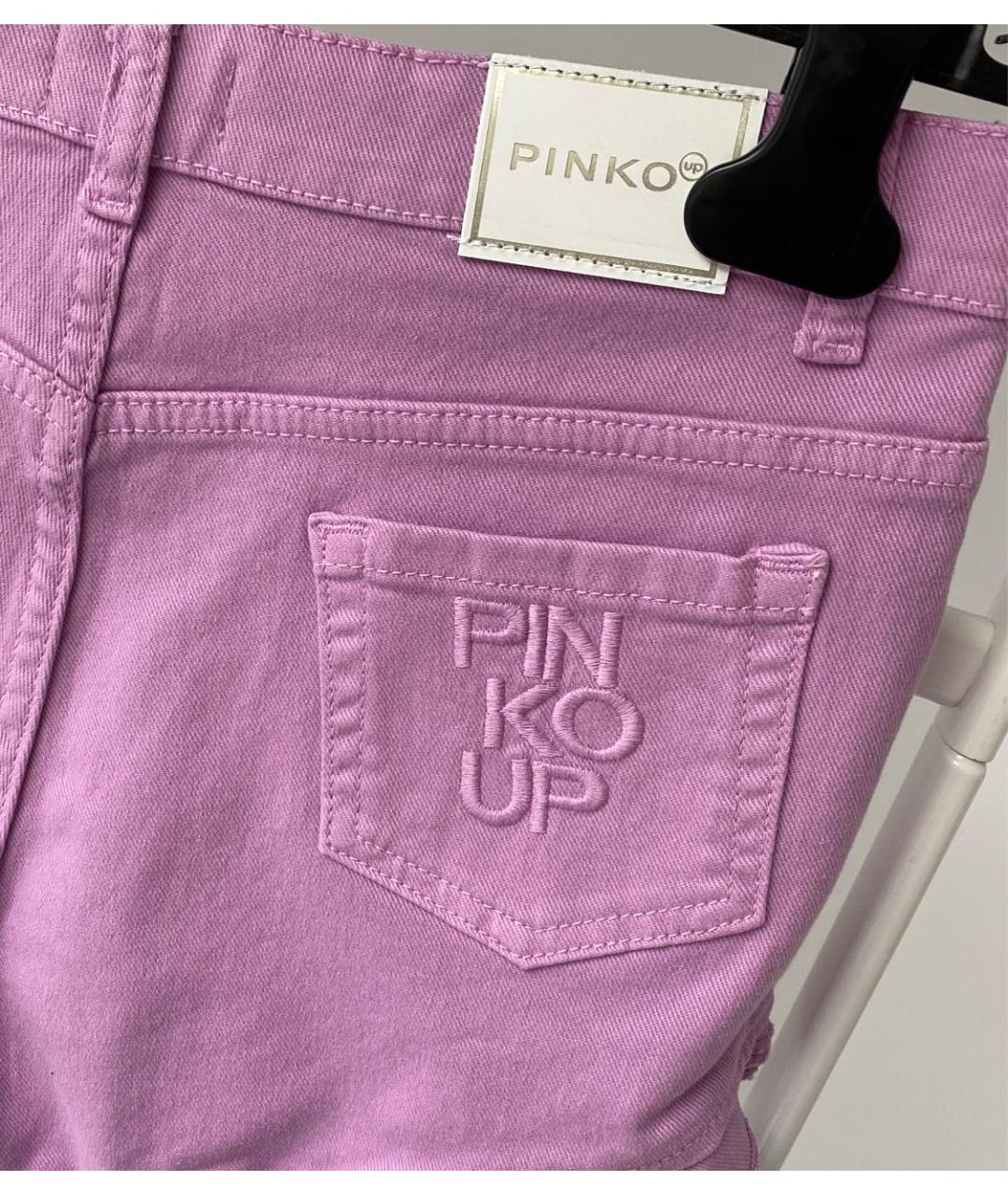 PINKO Фиолетовые хлопковые брюки и шорты, фото 2
