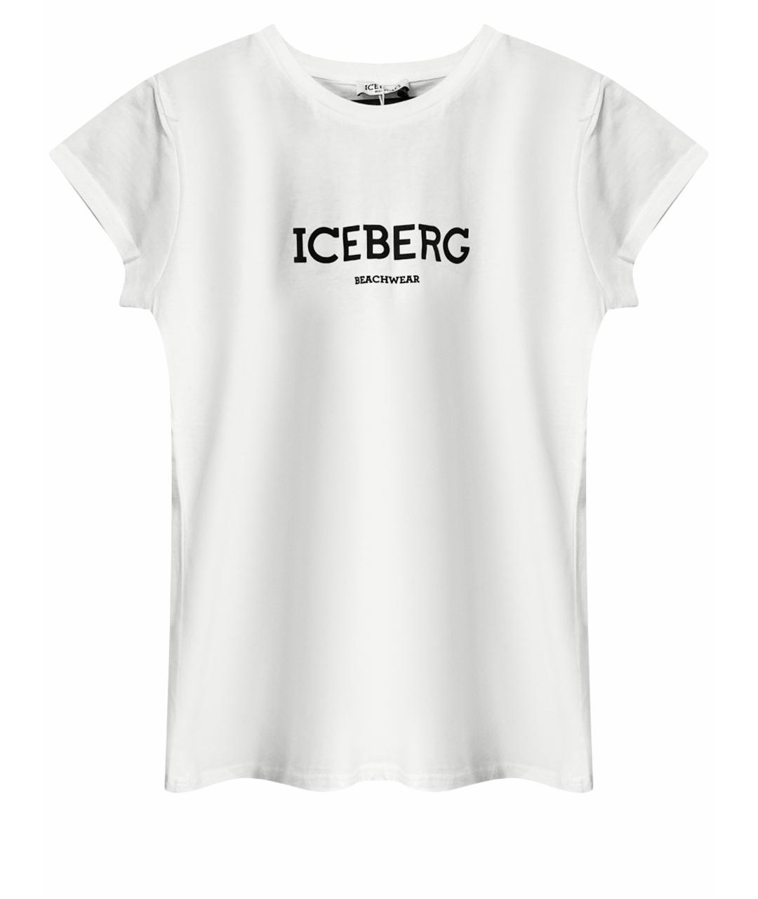 ICEBERG Белая хлопковая футболка, фото 1