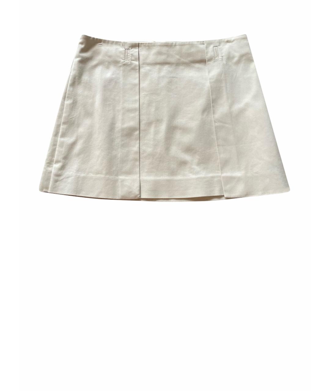 GUCCI Бежевая хлопковая юбка мини, фото 1