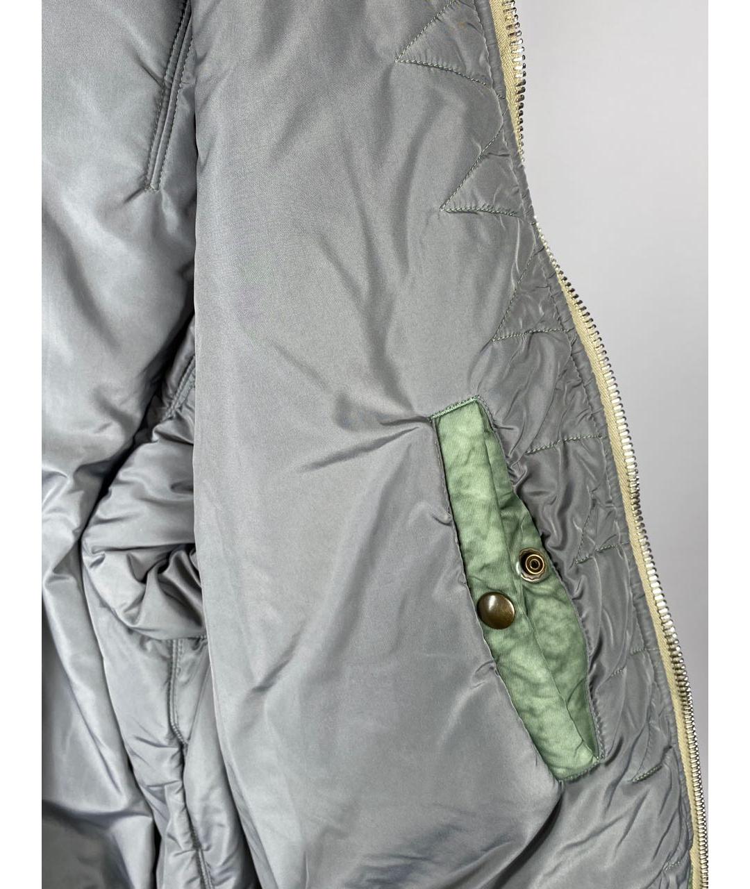 ALPHA INDUSTRIES Зеленая полиамидовая куртка, фото 4