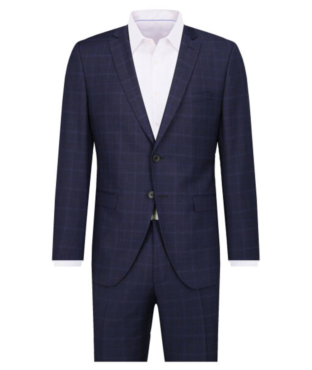 HUGO BOSS Темно-синий классический костюм, фото 7