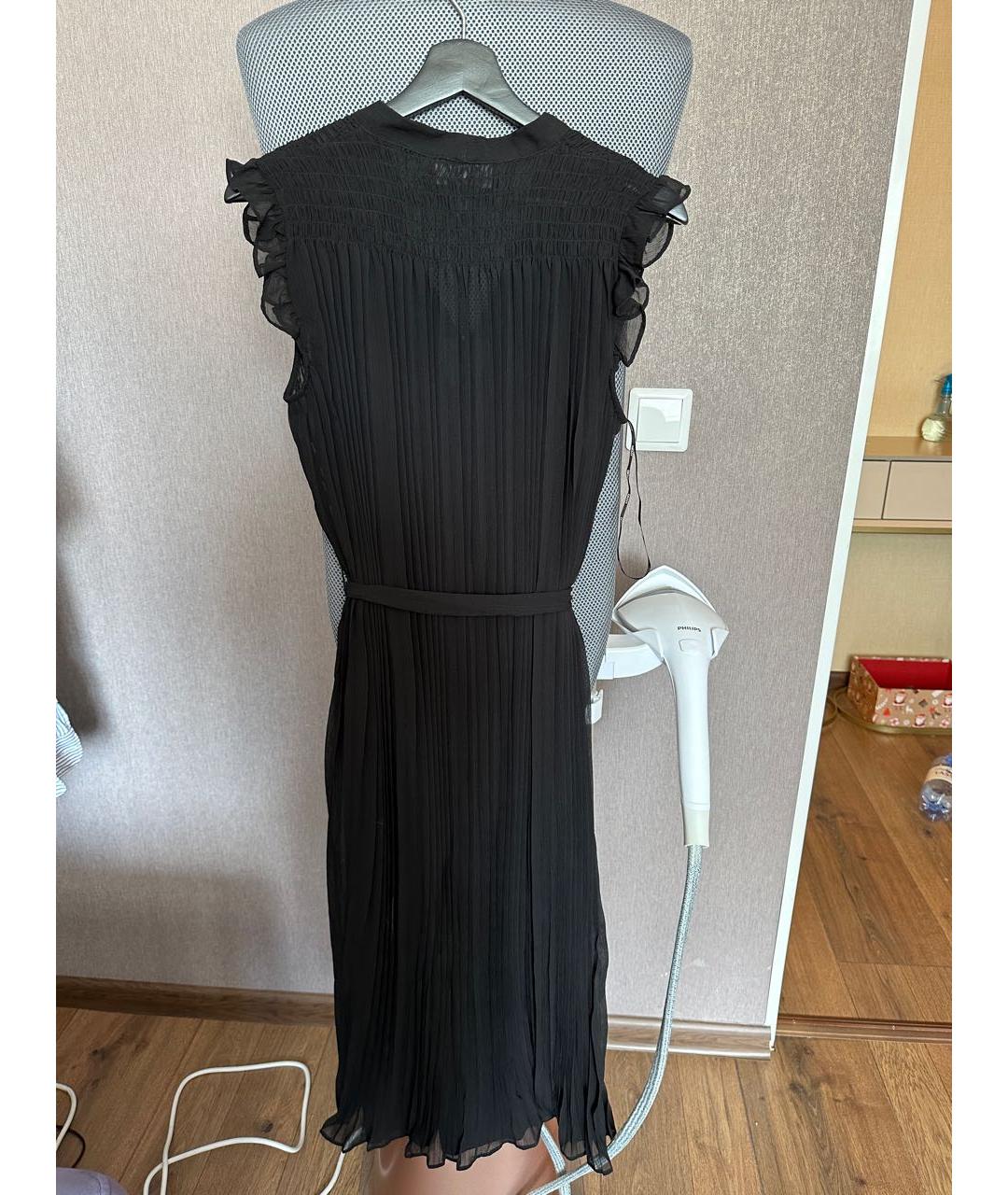 DONNA KARAN Черное вискозное платье, фото 2