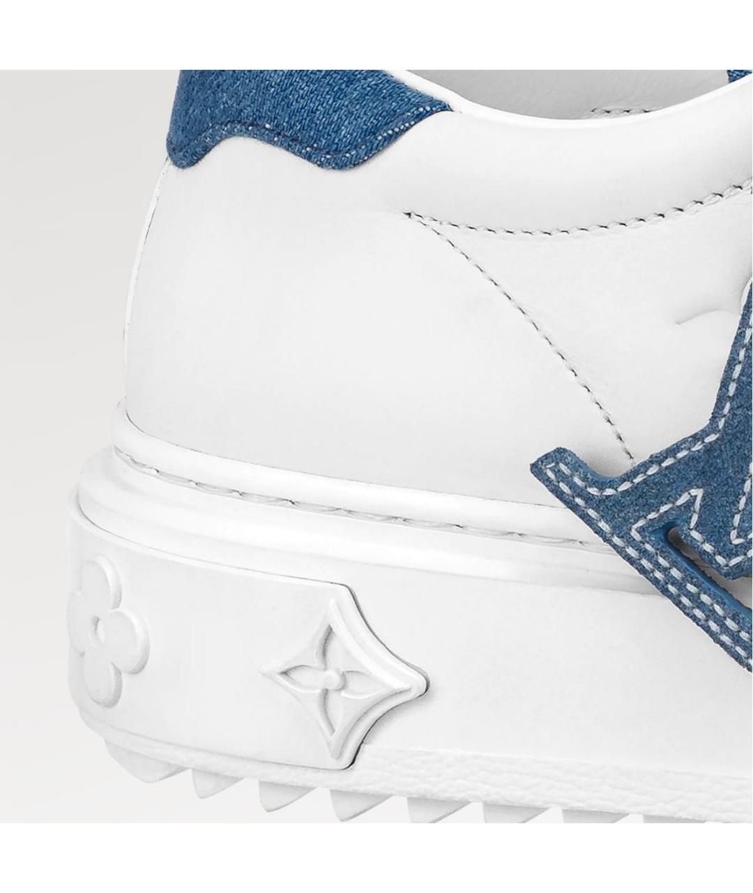 LOUIS VUITTON Белые кожаные кроссовки, фото 5