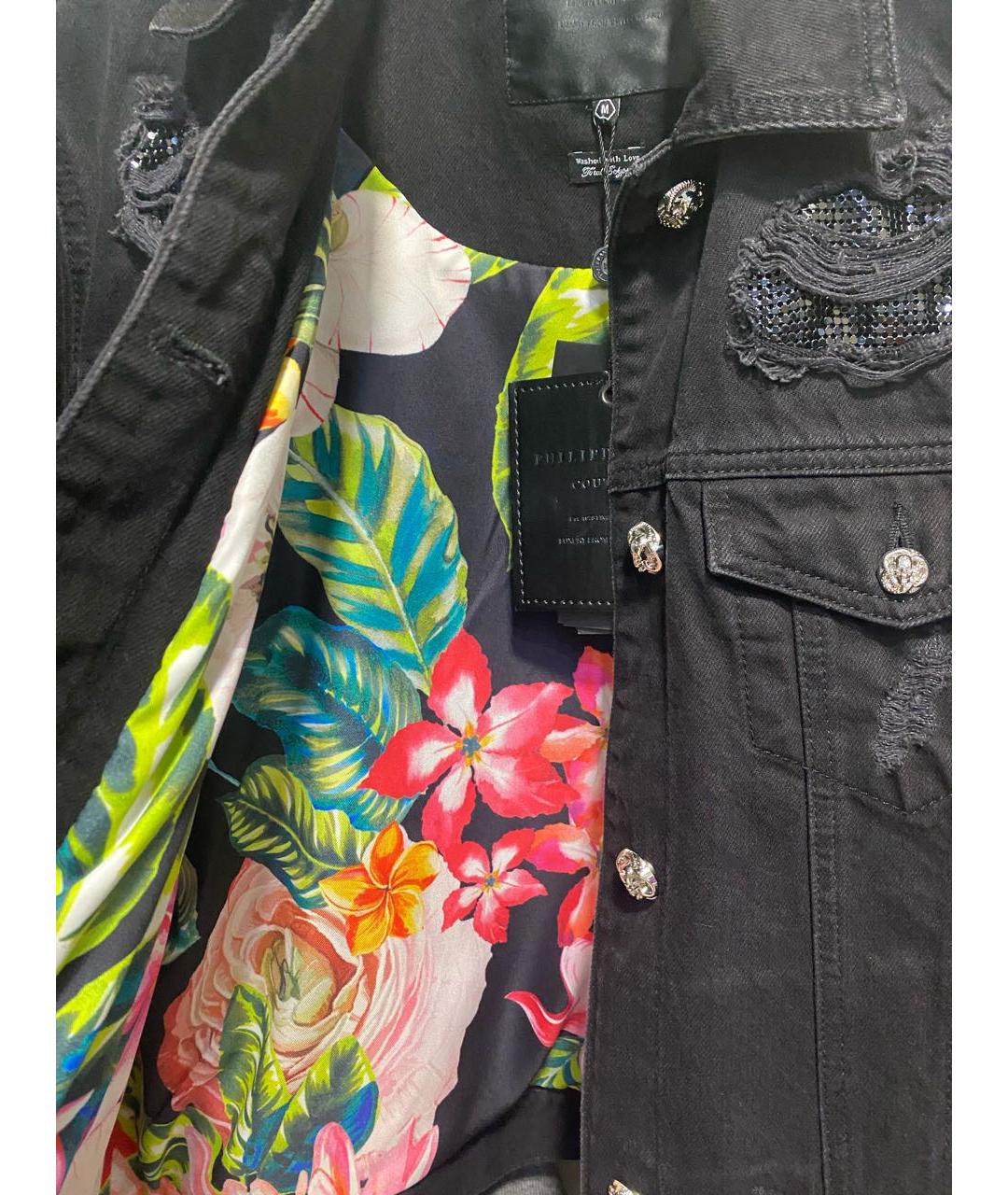 PHILIPP PLEIN Серый деним жакет/пиджак, фото 6
