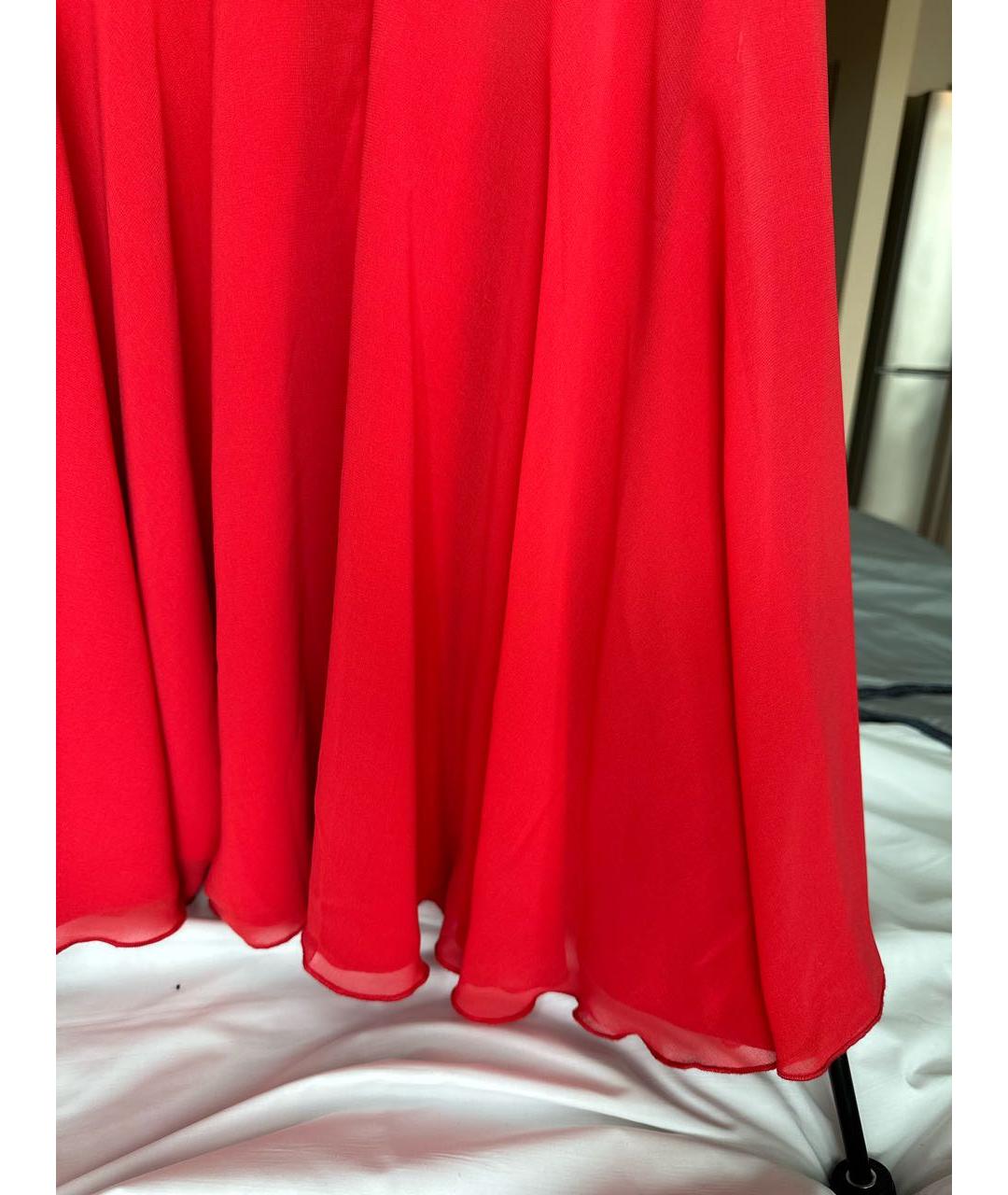 FABI Красное полиэстеровое коктейльное платье, фото 4
