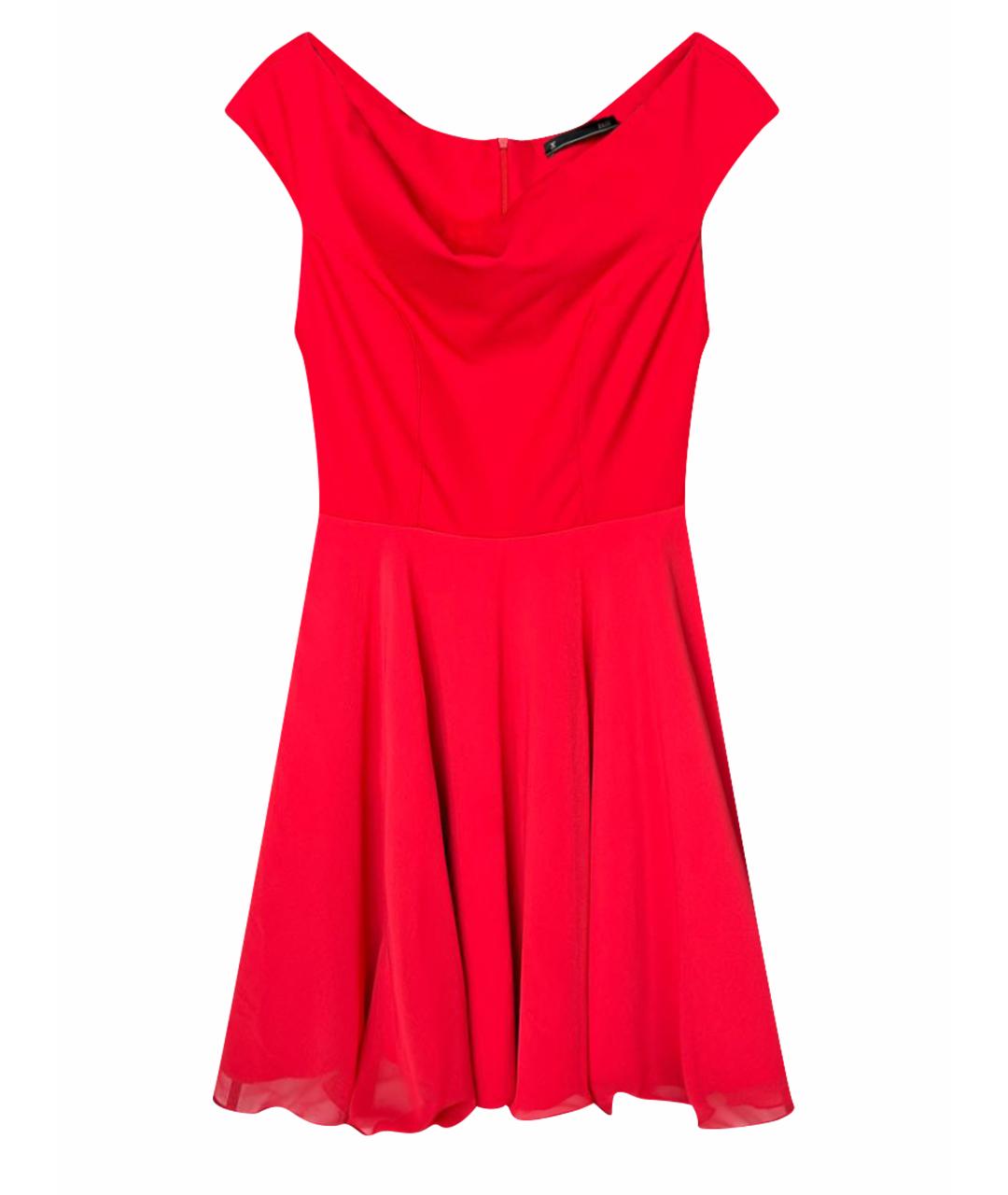 FABI Красное полиэстеровое коктейльное платье, фото 1
