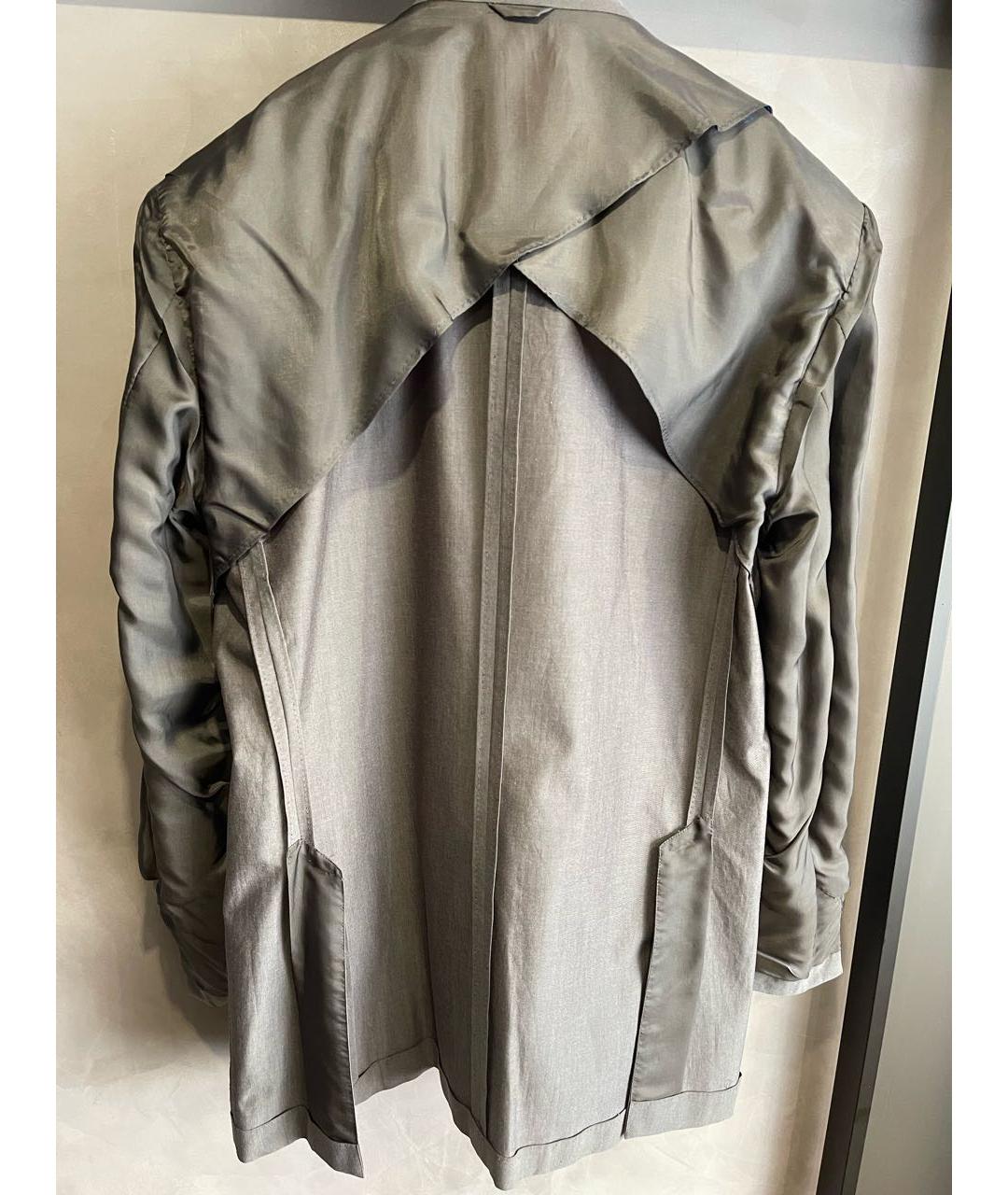 LANVIN Серый хлопковый пиджак, фото 3