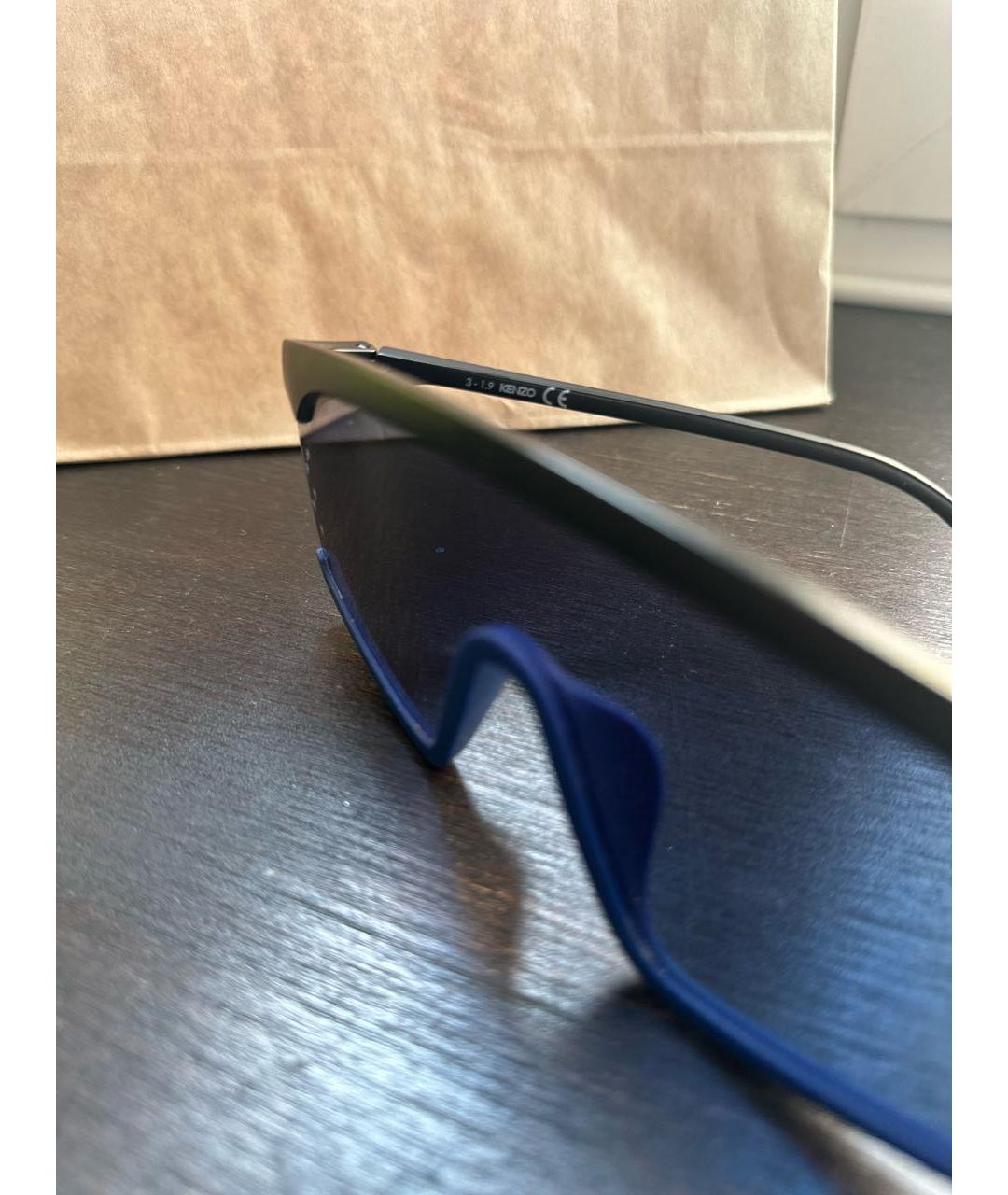 KENZO Темно-синие пластиковые солнцезащитные очки, фото 3