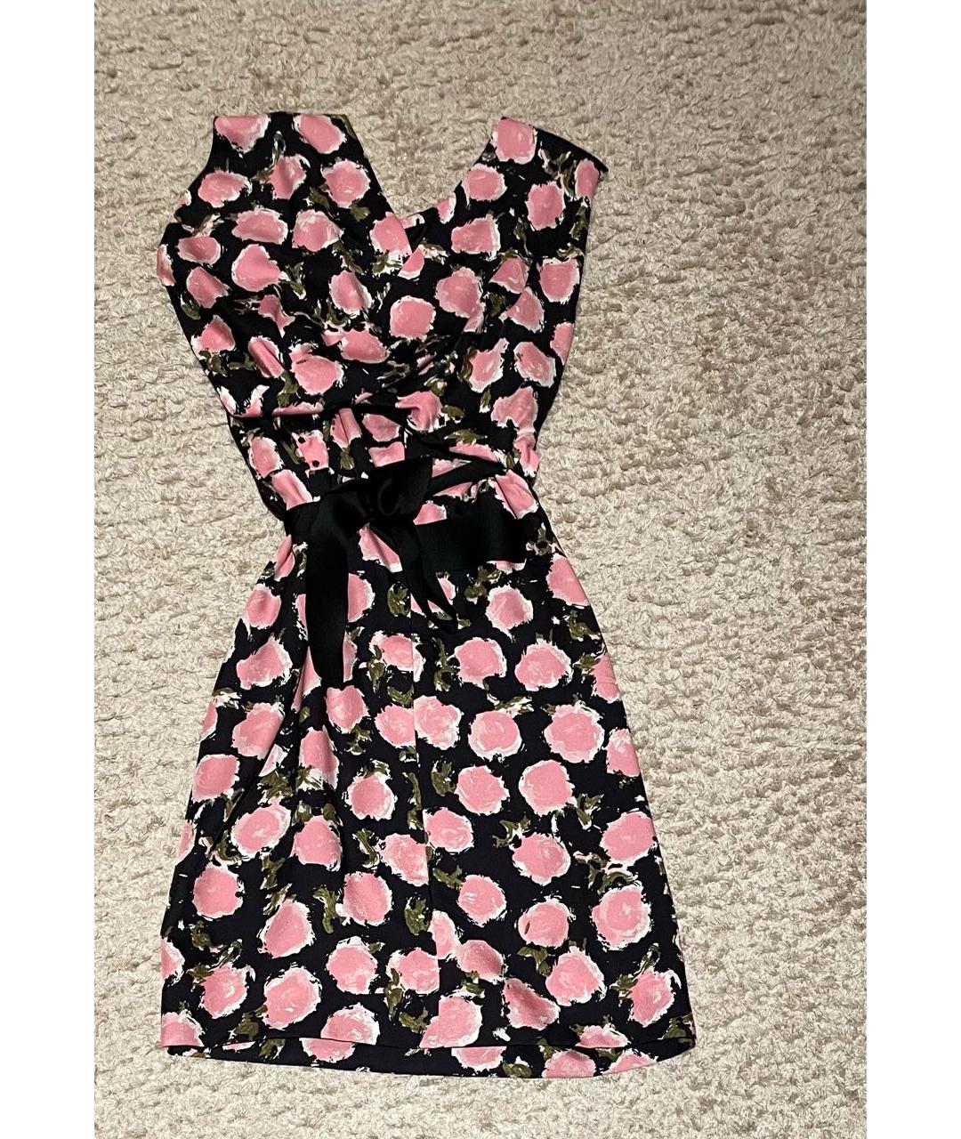 BALENCIAGA Мульти шелковое коктейльное платье, фото 2