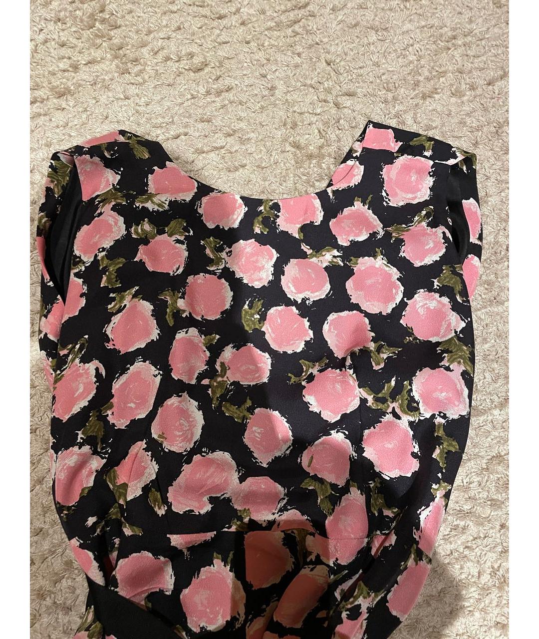 BALENCIAGA Мульти шелковое коктейльное платье, фото 4