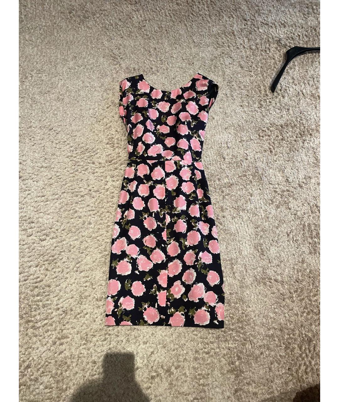 BALENCIAGA Мульти шелковое коктейльное платье, фото 7