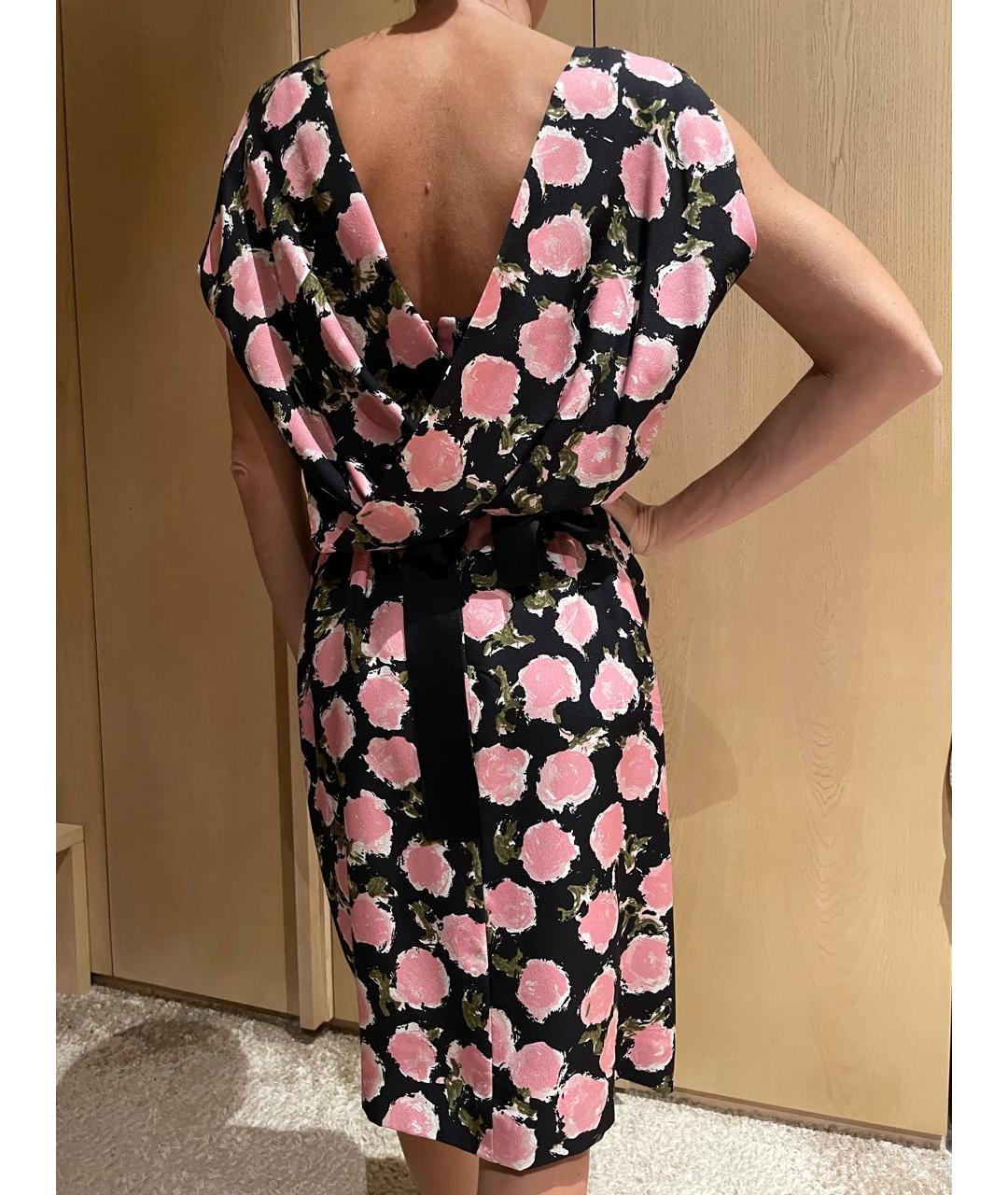 BALENCIAGA Мульти шелковое коктейльное платье, фото 6