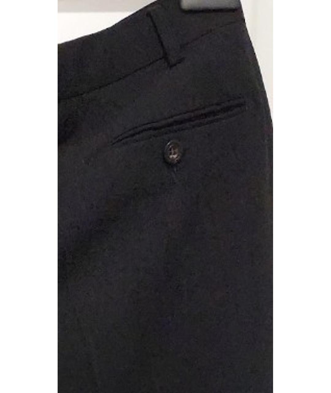 PAL ZILERI Черные шерстяные классические брюки, фото 4