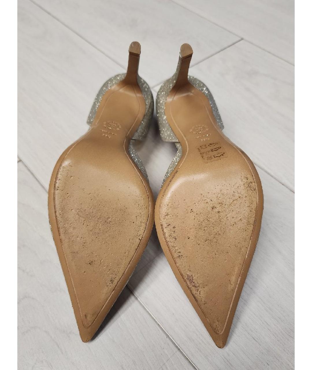 ALEXANDRE VAUTHIER Золотые кожаные туфли, фото 5