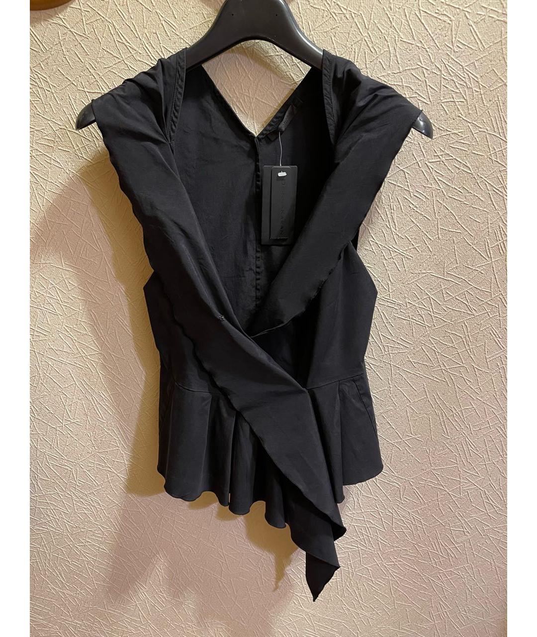 DONNA KARAN Черный шелковый костюм с юбками, фото 8