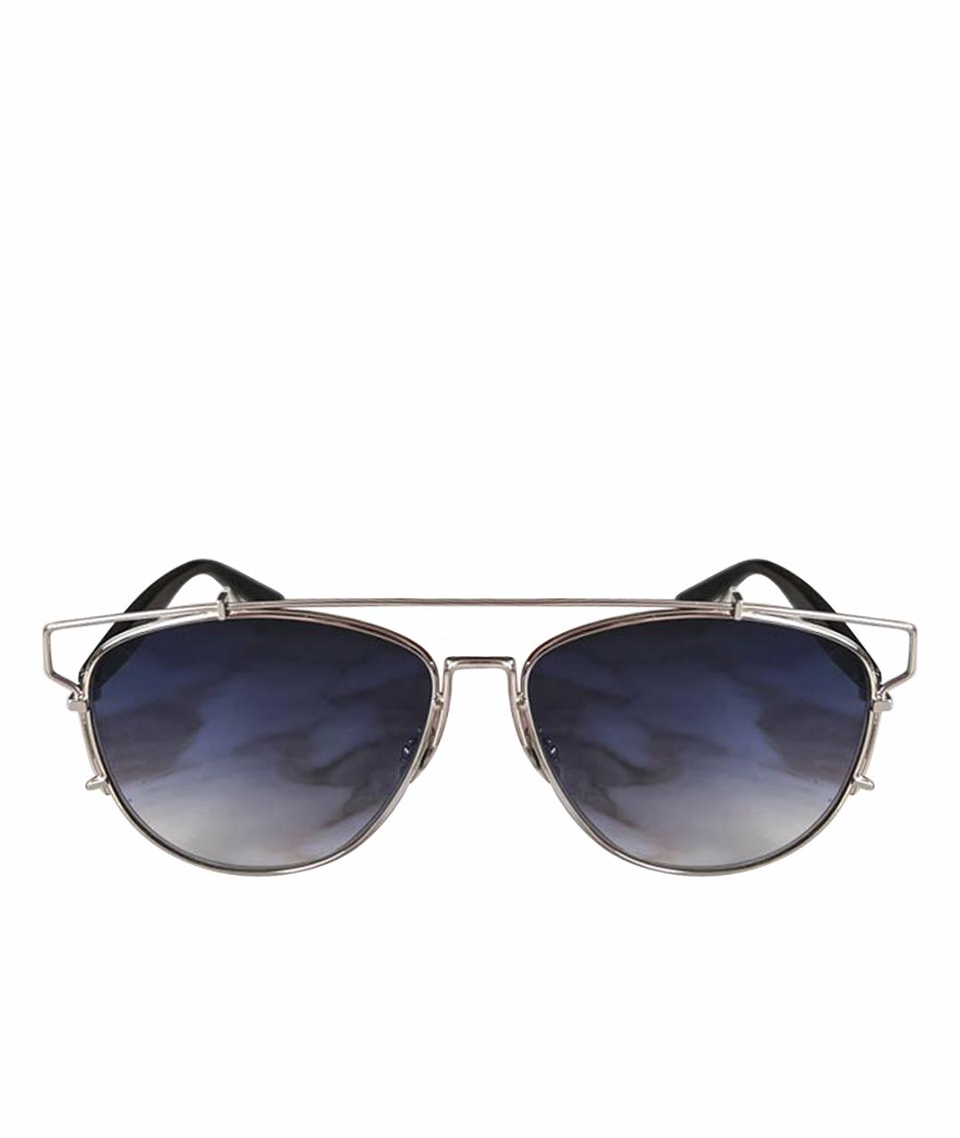 CHRISTIAN DIOR Голубые металлические солнцезащитные очки, фото 1