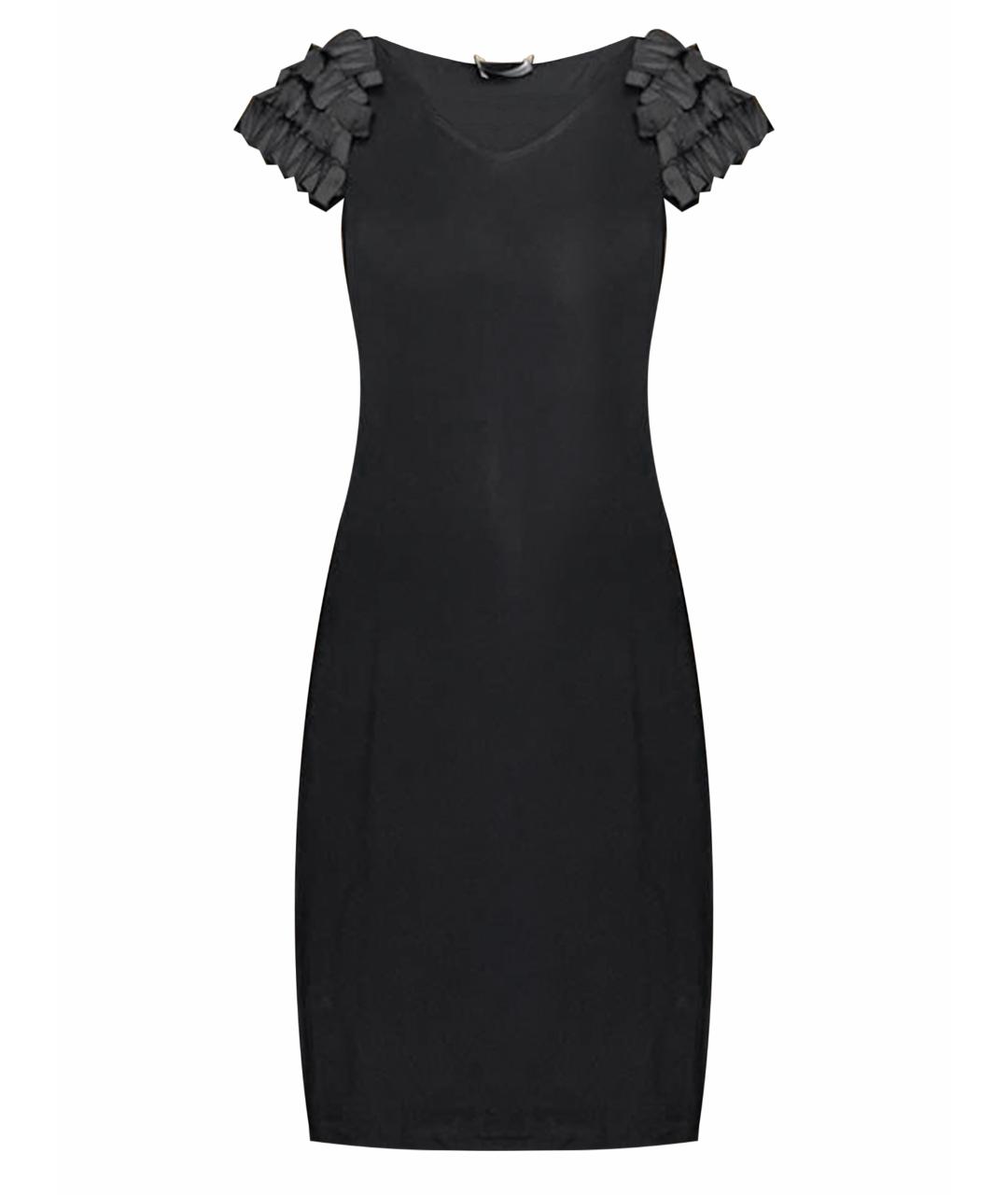 DSQUARED2 Черное вискозное коктейльное платье, фото 1