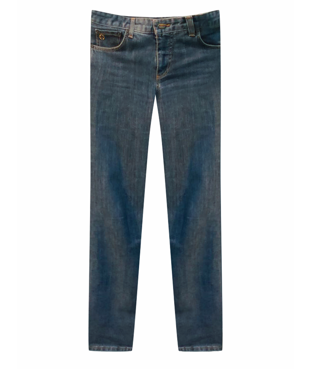 LOUIS VUITTON PRE-OWNED Синие хлопковые джинсы клеш, фото 1