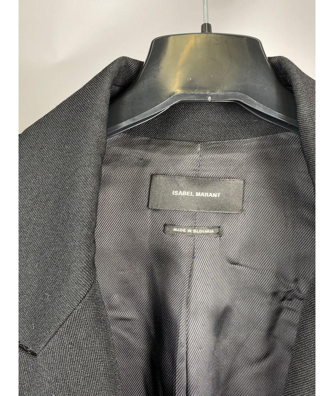ISABEL MARANT Черный шерстяной жакет/пиджак, фото 3
