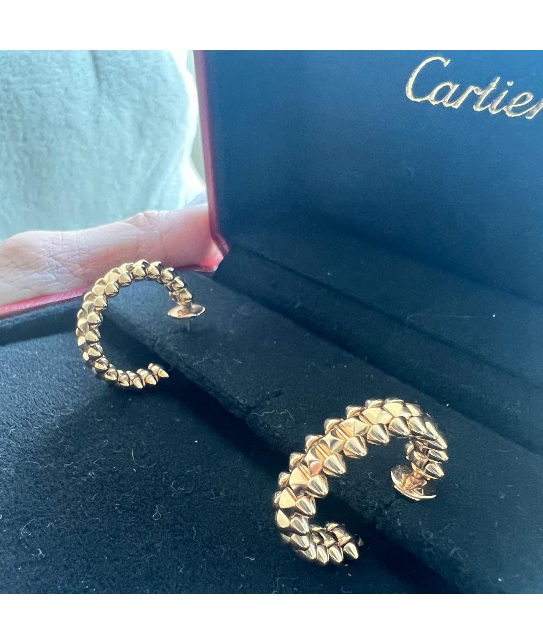 CARTIER Серьги из розового золота, фото 4