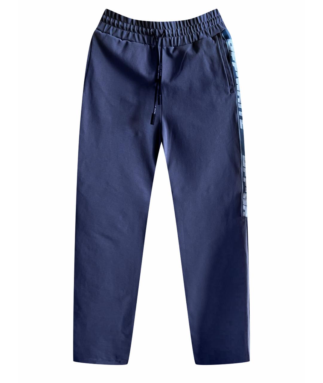 OFF-WHITE Голубые вискозные спортивные брюки и шорты, фото 1