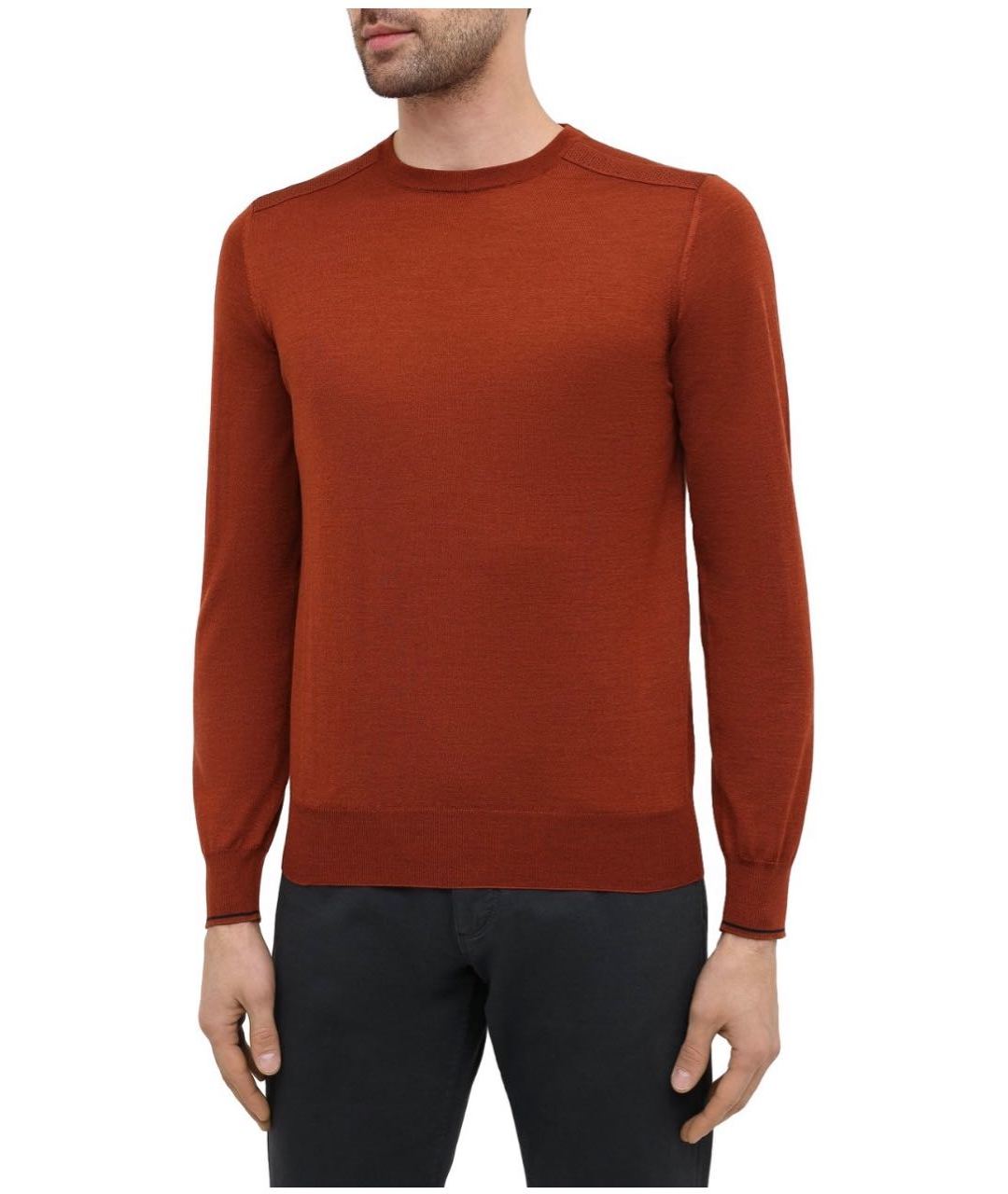 ZILLI Оранжевый кашемировый джемпер / свитер, фото 3