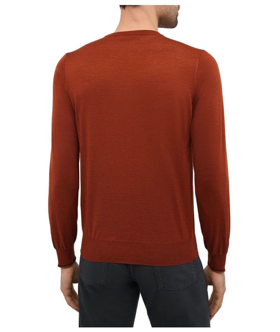 ZILLI Оранжевый кашемировый джемпер / свитер, фото 4