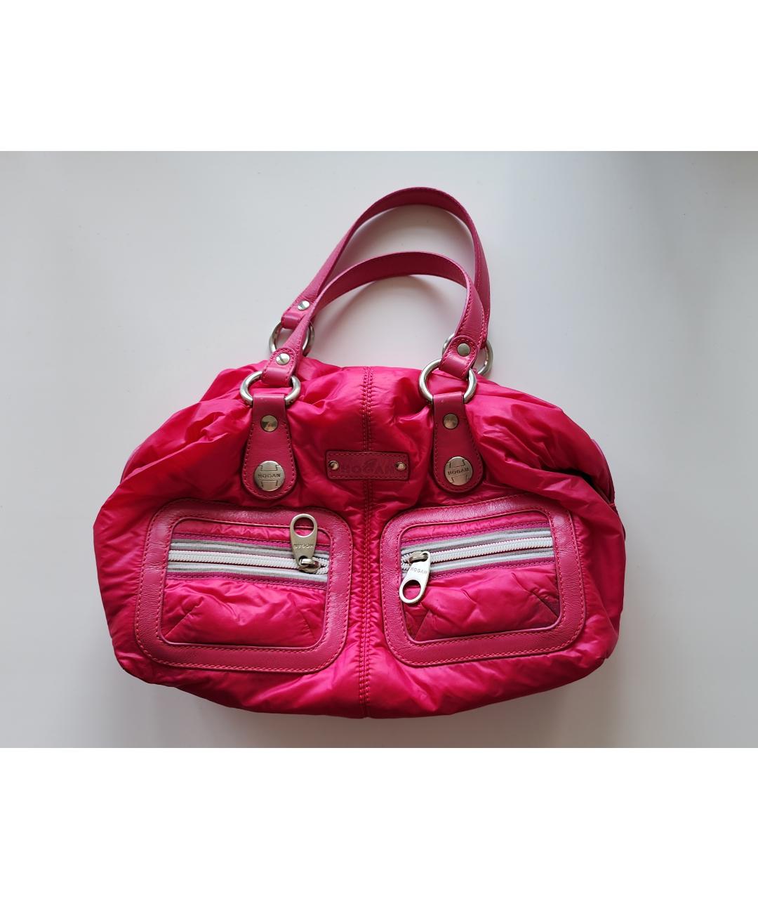HOGAN Розовая сумка с короткими ручками, фото 7