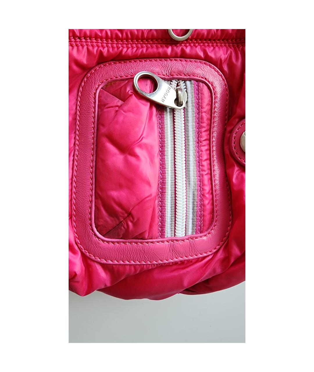HOGAN Розовая сумка с короткими ручками, фото 5