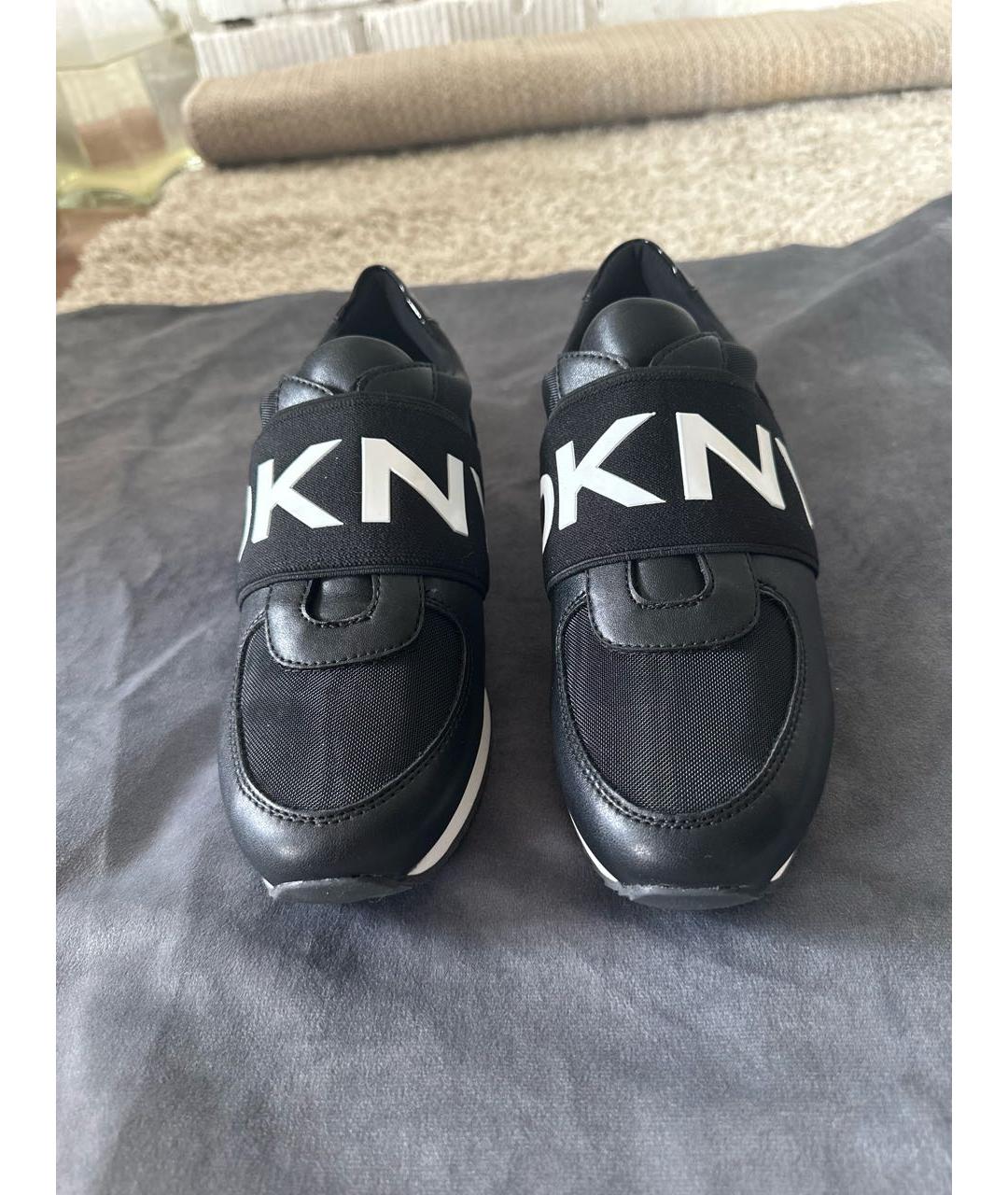 DKNY Черные кроссовки из искусственной кожи, фото 2