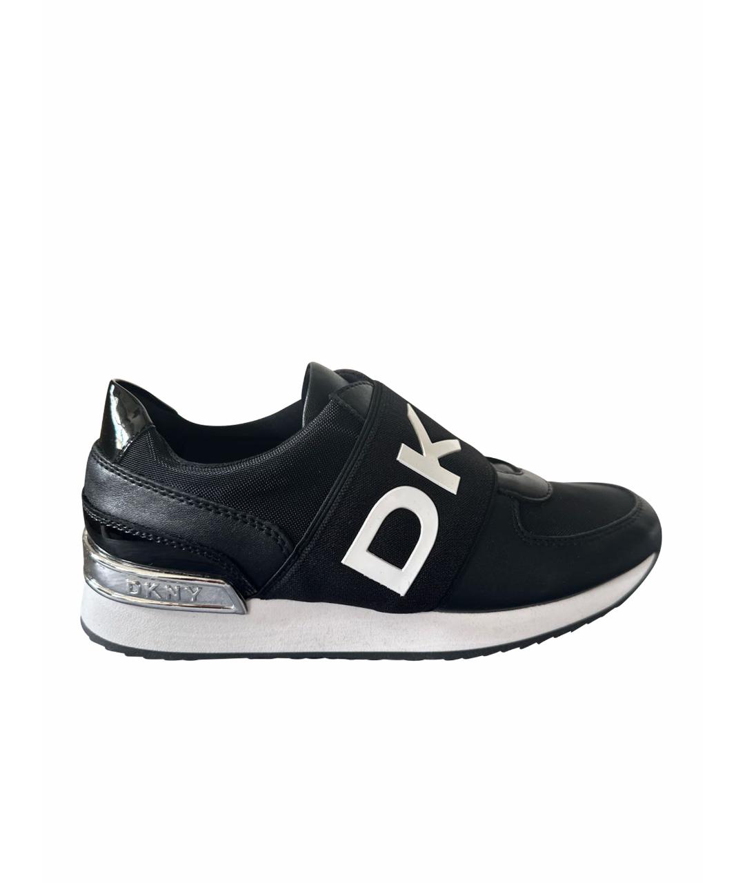 DKNY Черные кроссовки из искусственной кожи, фото 1
