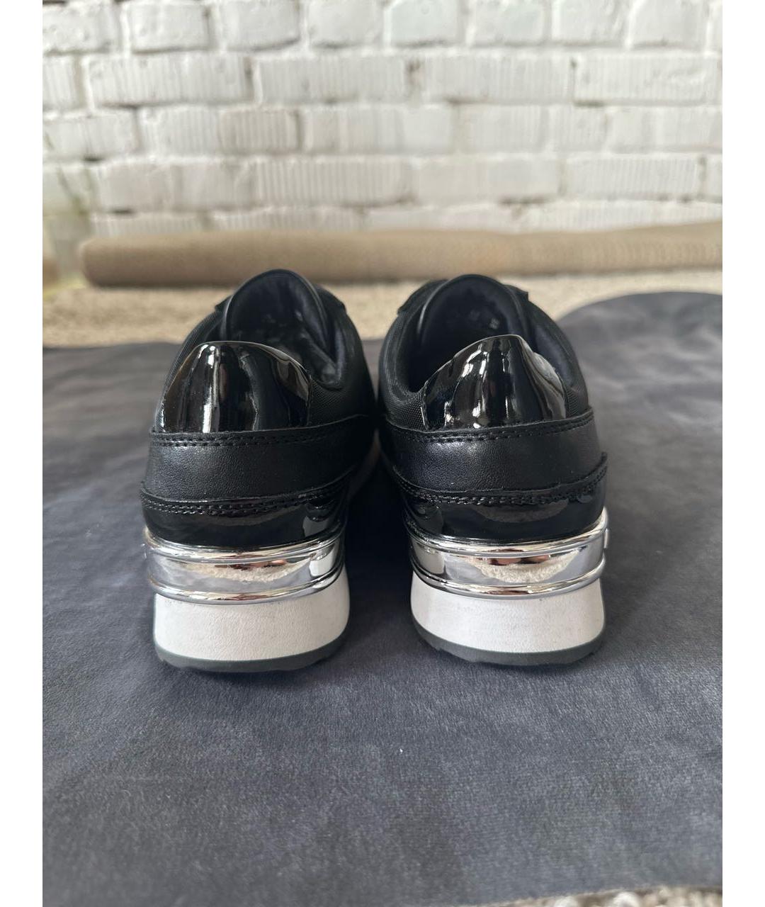 DKNY Черные кроссовки из искусственной кожи, фото 4