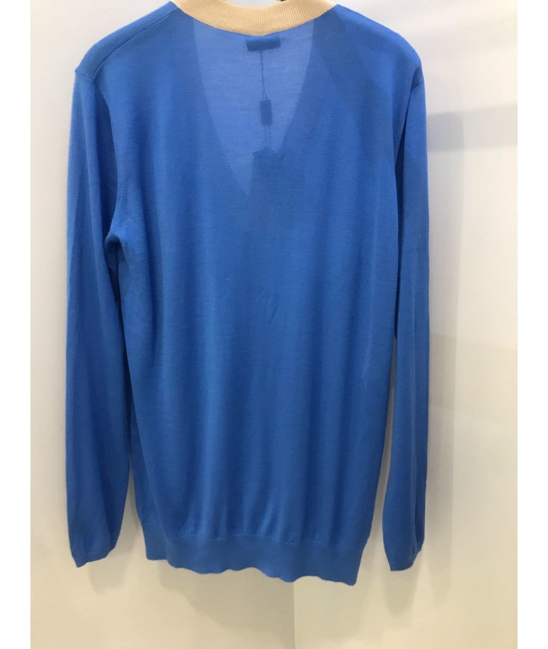 FENDI Синий кашемировый джемпер / свитер, фото 2