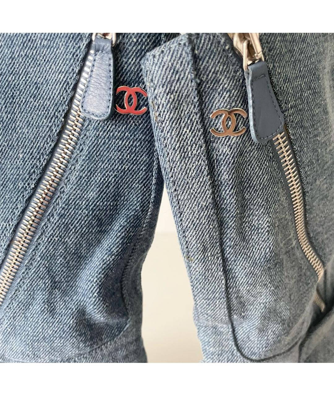 CHANEL Голубые полусапоги, фото 6