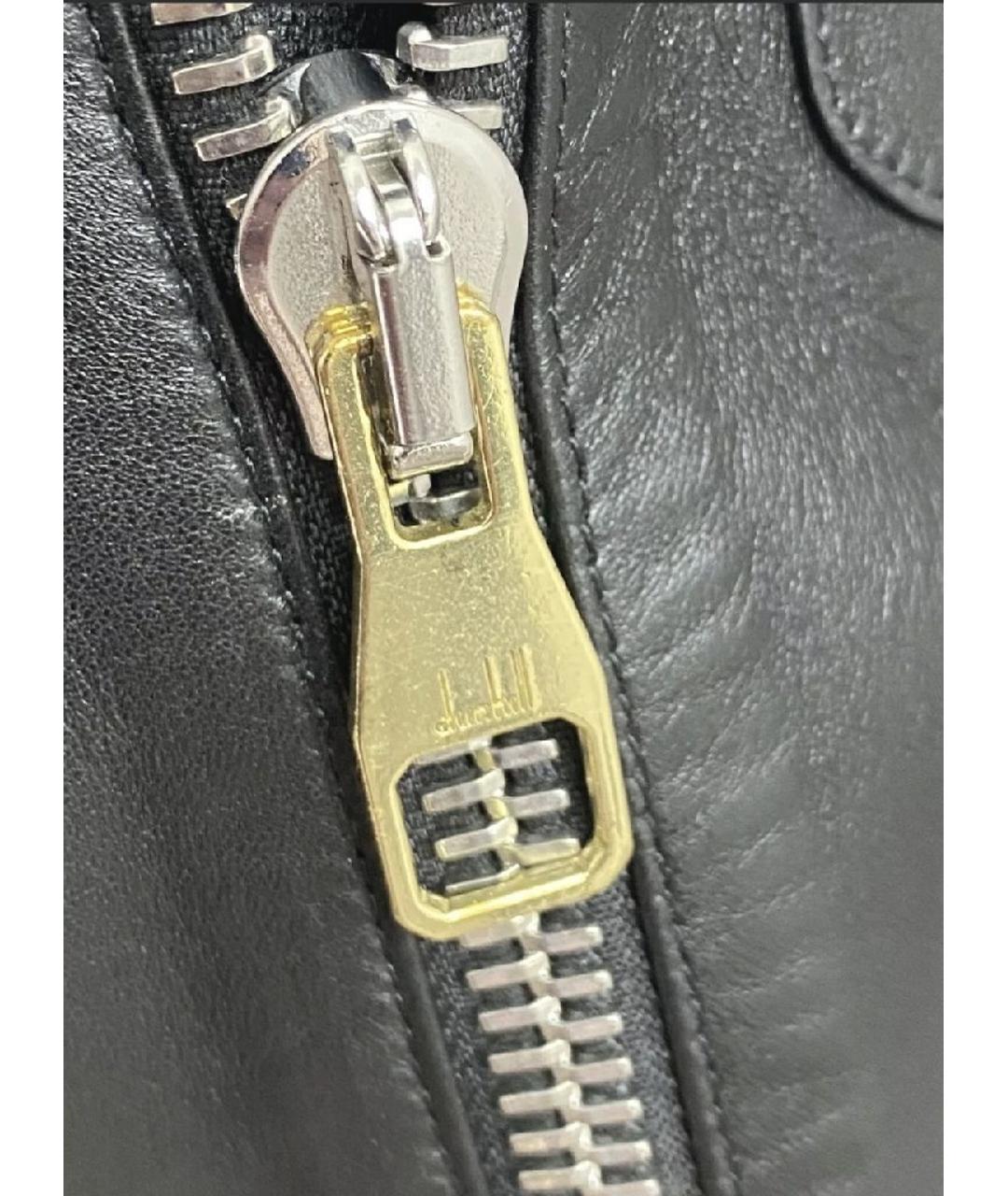 DUNHILL Черная кожаная куртка, фото 6