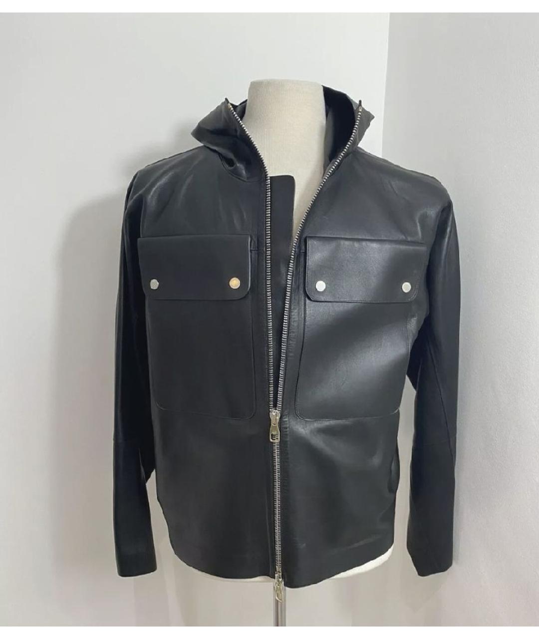 DUNHILL Черная кожаная куртка, фото 10