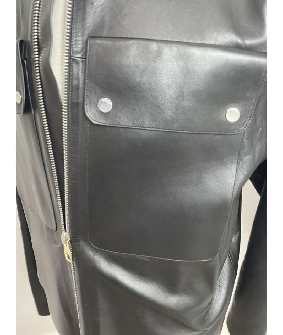 DUNHILL Черная кожаная куртка, фото 5