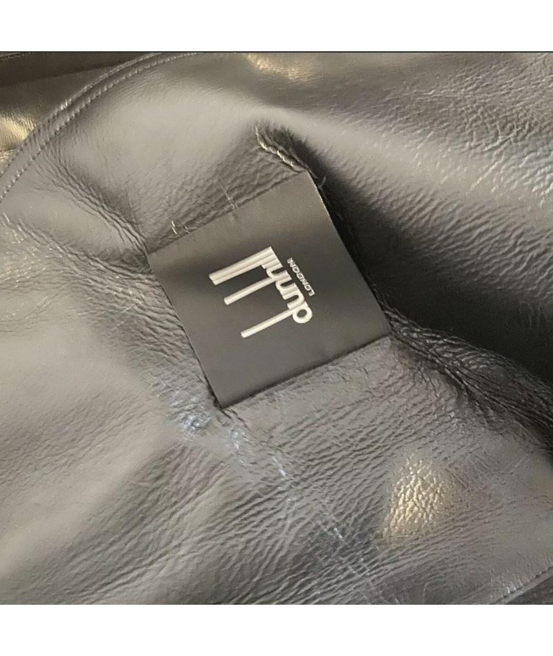 DUNHILL Черная кожаная куртка, фото 7