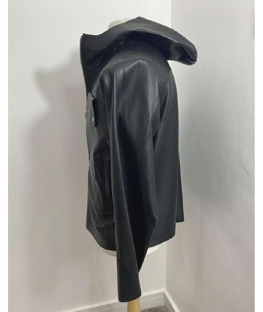 DUNHILL Черная кожаная куртка, фото 2