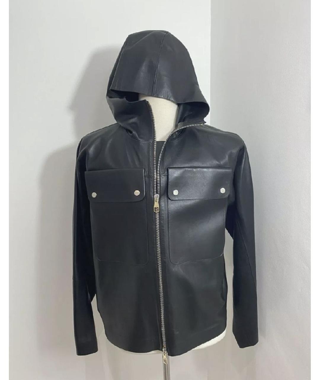 DUNHILL Черная кожаная куртка, фото 3