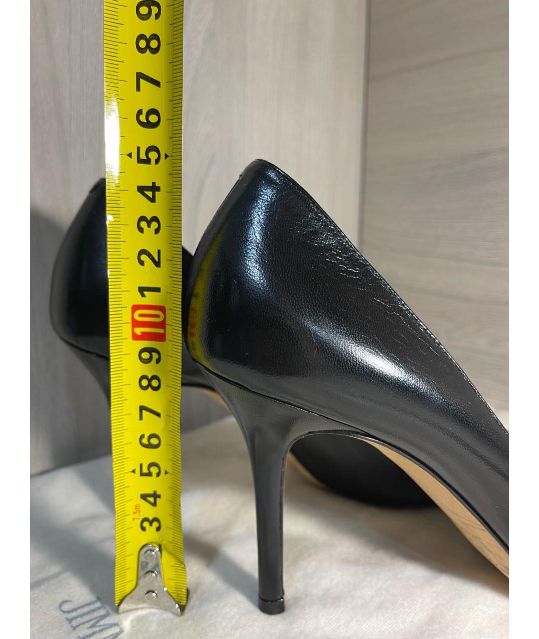 JIMMY CHOO Черные кожаные туфли, фото 7