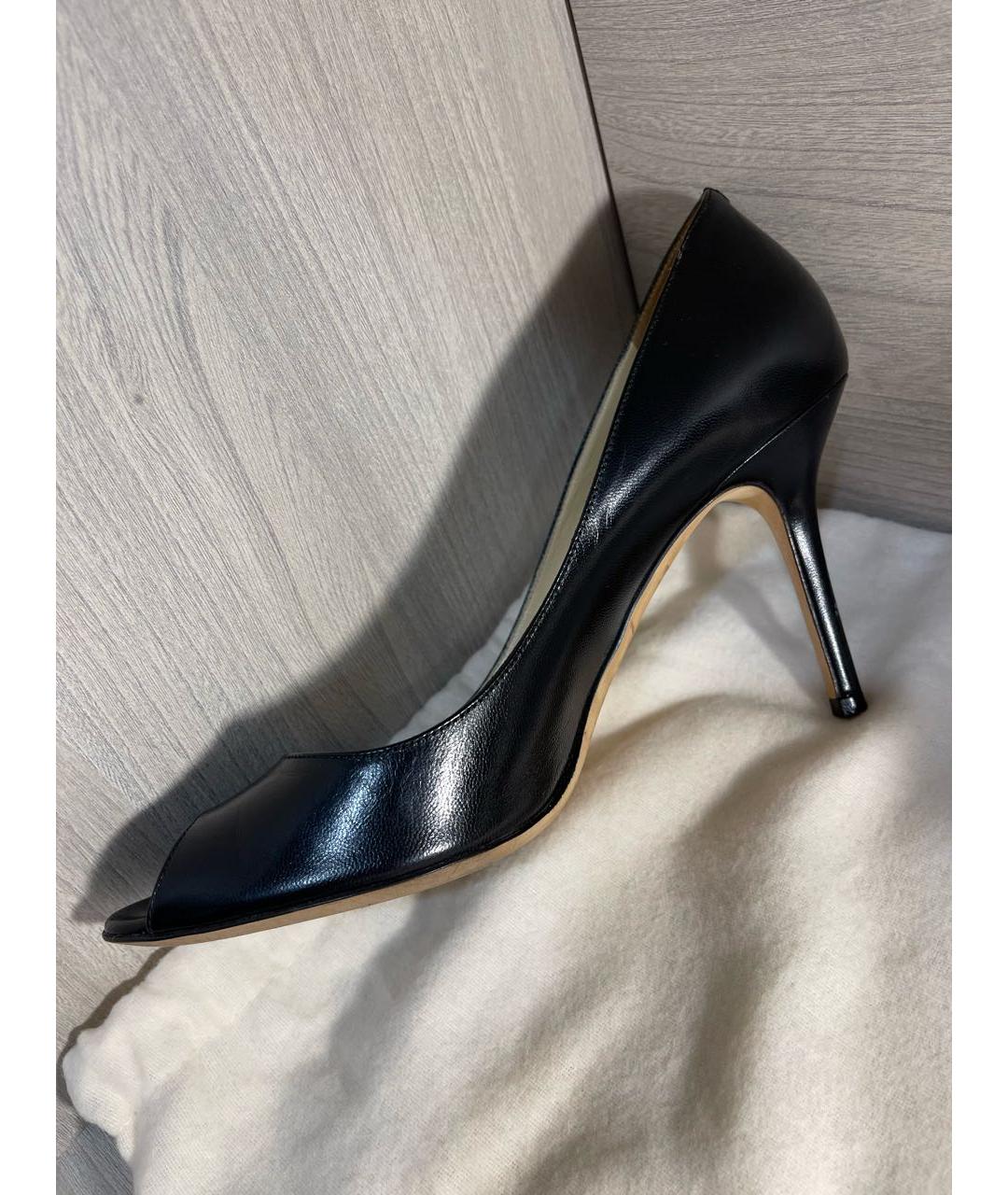 JIMMY CHOO Черные кожаные туфли, фото 6