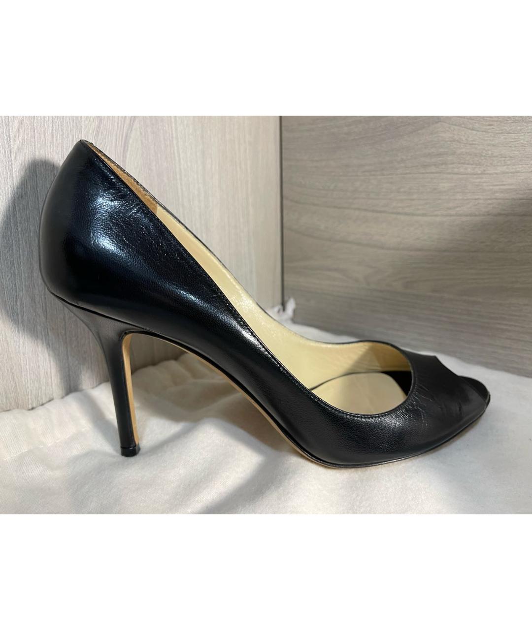 JIMMY CHOO Черные кожаные туфли, фото 8