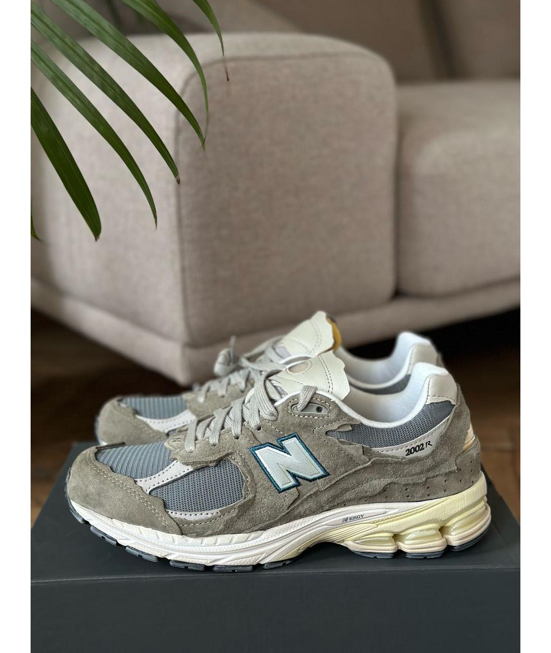 NEW BALANCE Зеленые замшевые высокие кроссовки / кеды, фото 4