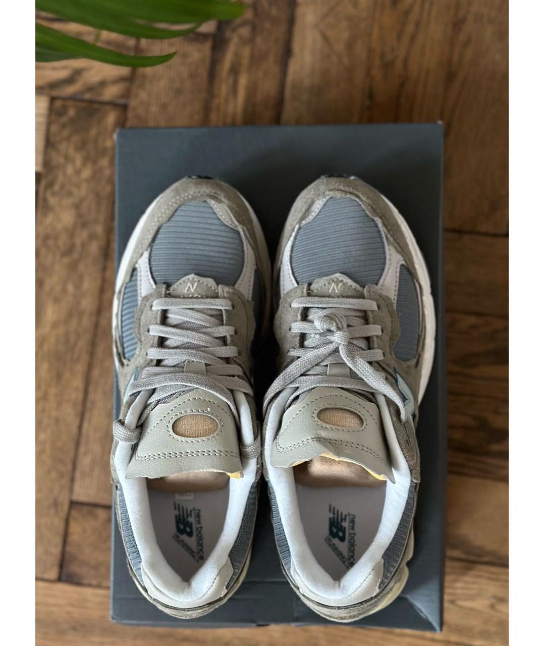 NEW BALANCE Зеленые замшевые высокие кроссовки / кеды, фото 3