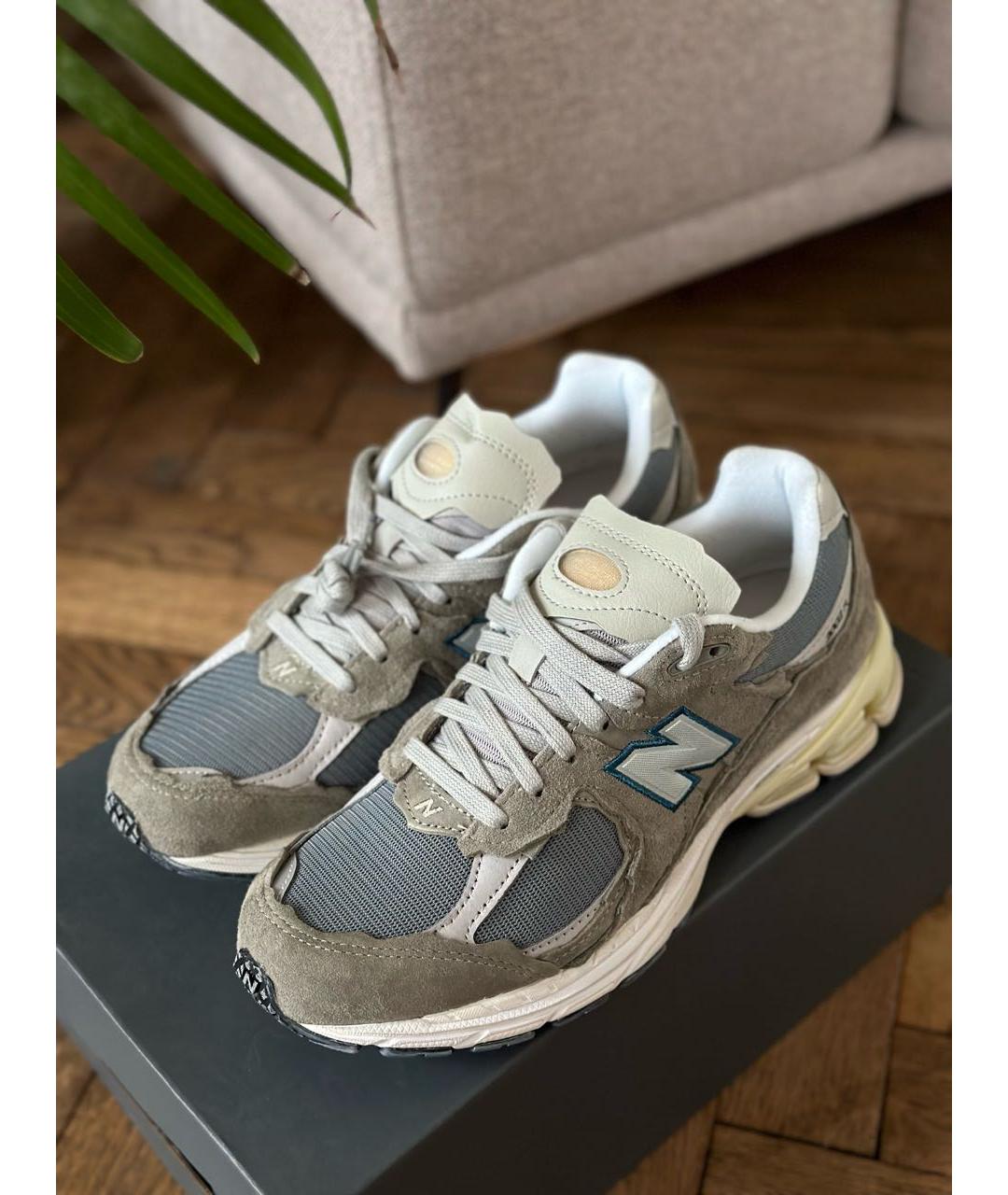 NEW BALANCE Зеленые замшевые высокие кроссовки / кеды, фото 2