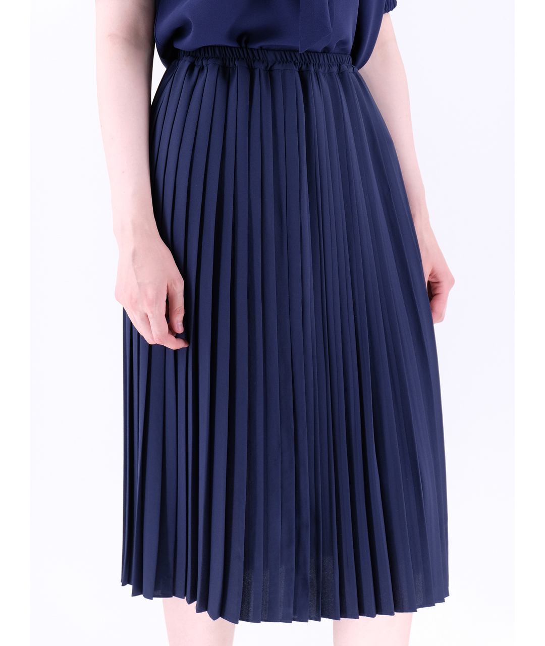 MICHAEL KORS Синяя полиэстеровая юбка миди, фото 2