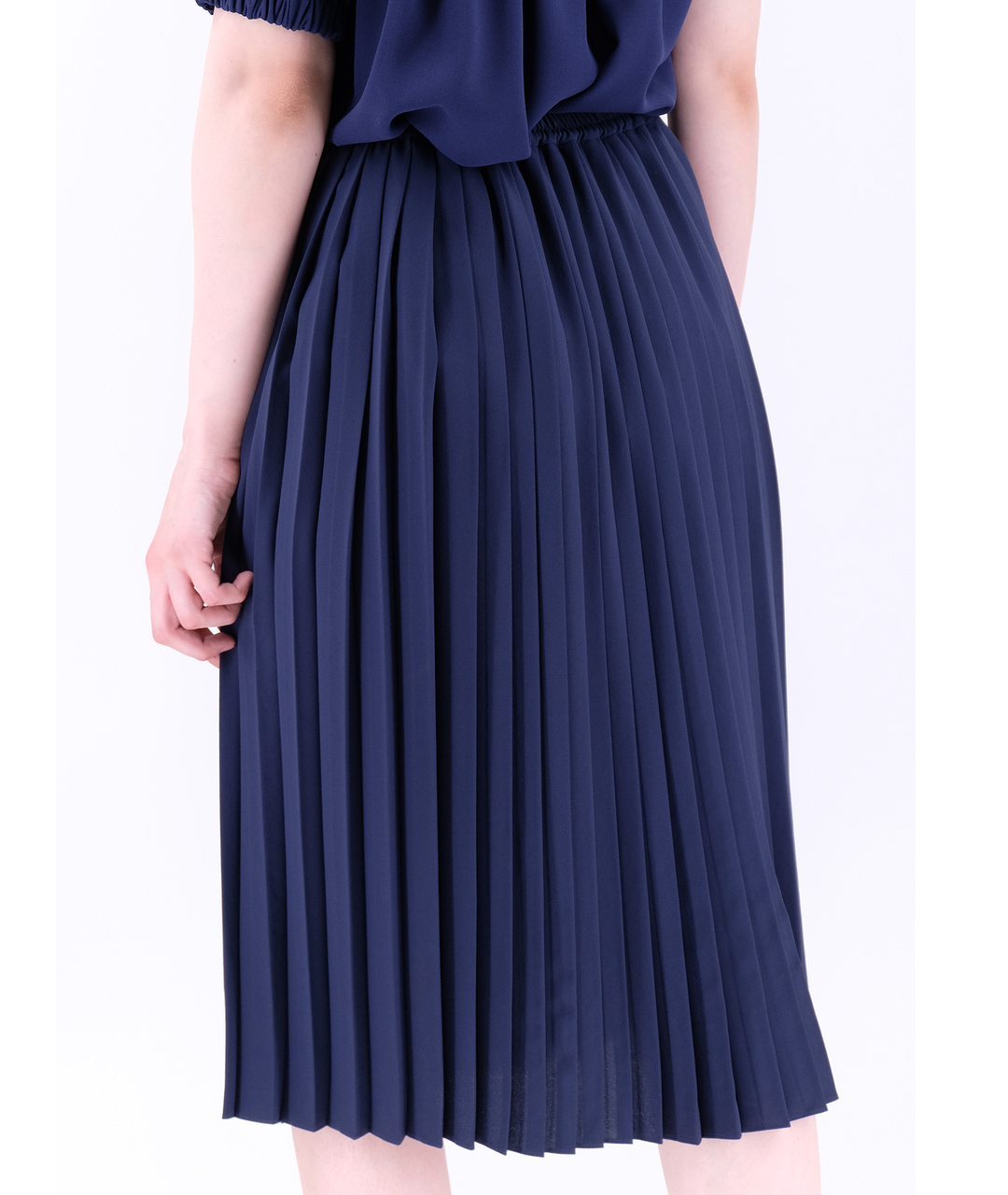 MICHAEL KORS Синяя полиэстеровая юбка миди, фото 3